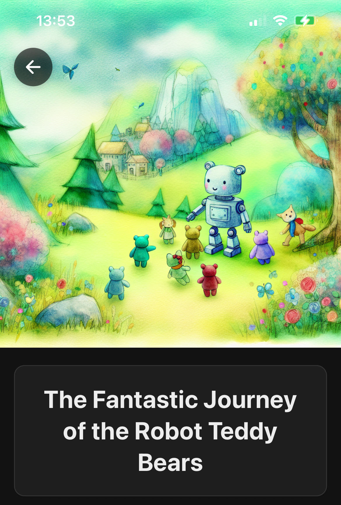 Robot Teddy Bears story background